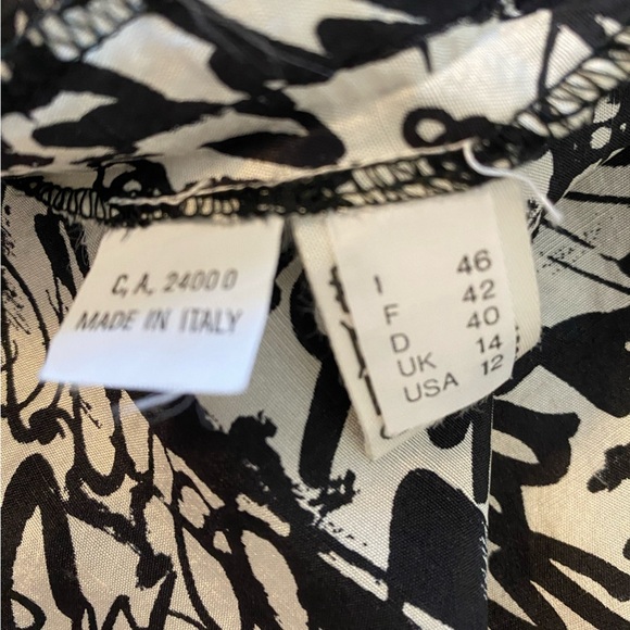 Massimo Favola 100% Silk Dress Made in Italy Size 12 - Picture 5 of 9